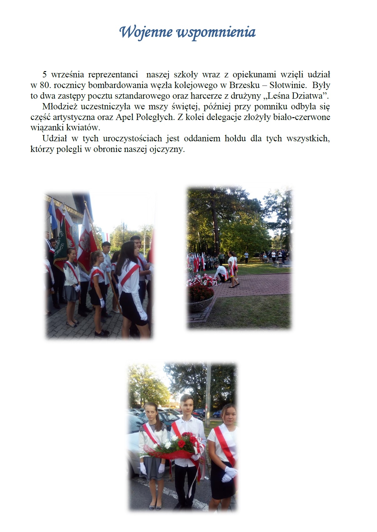wojenne wspomnienia