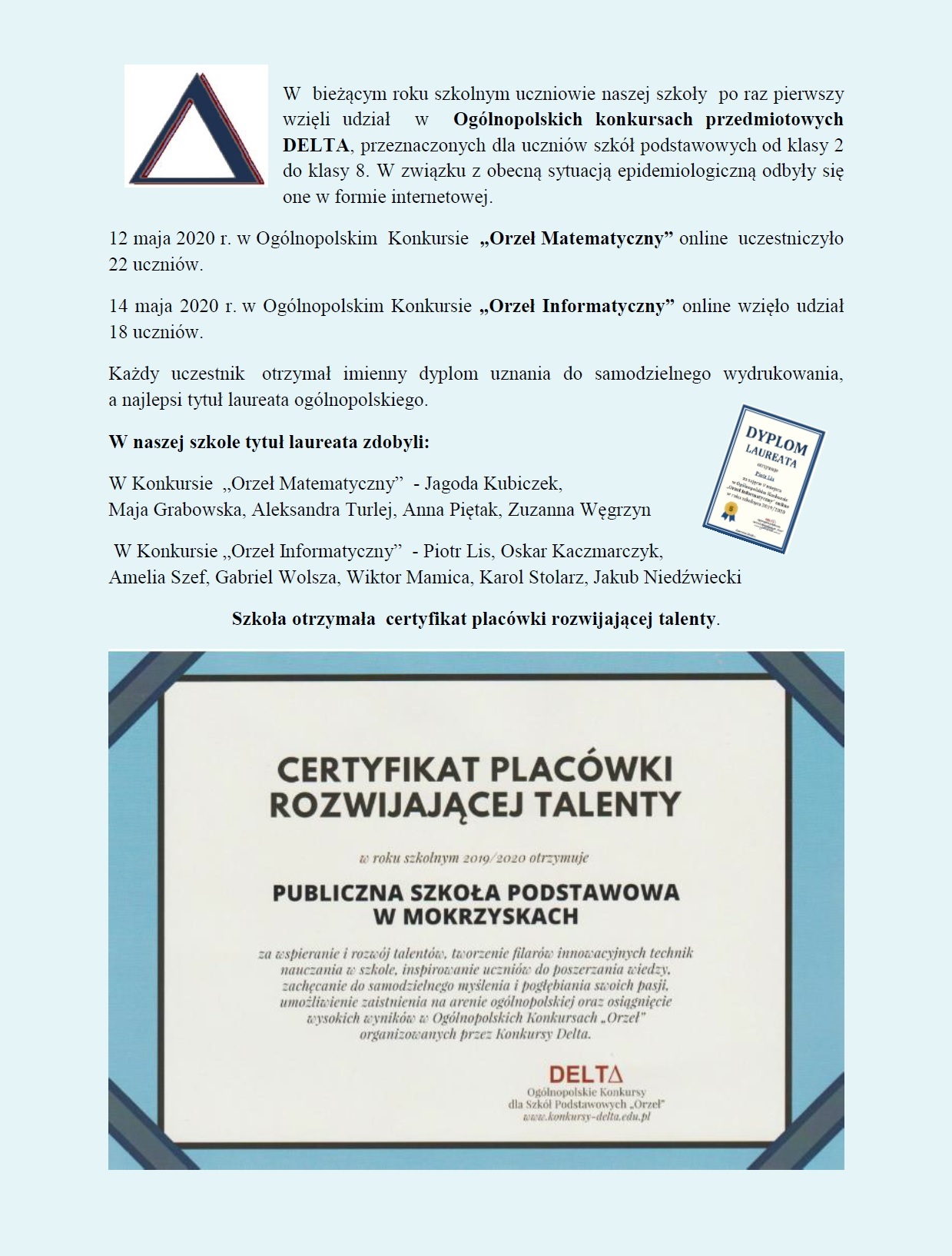 ogólnopolski konkurs przedmiotowy