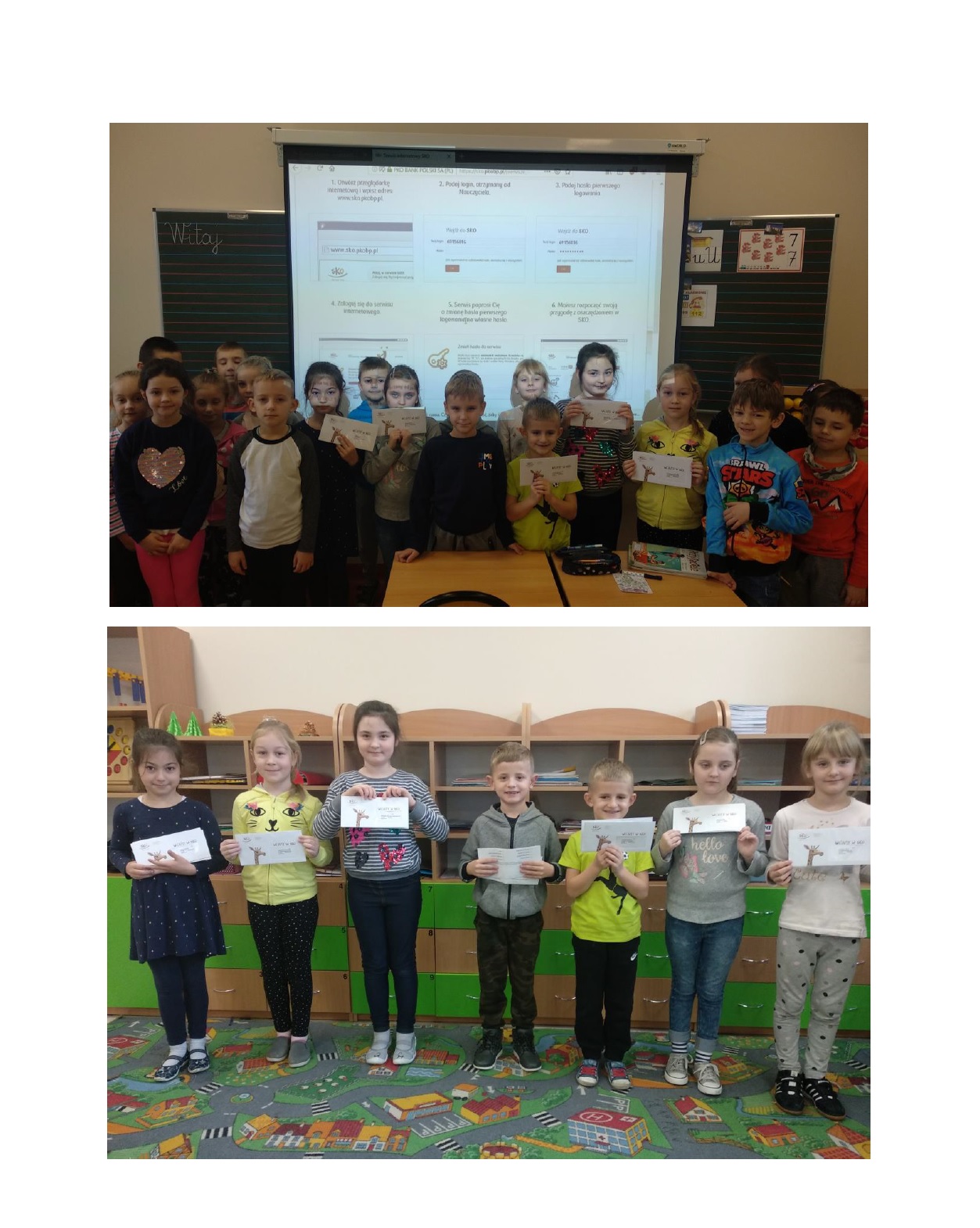 uczniowie klasy ia i ib nowymi członakami sko 1