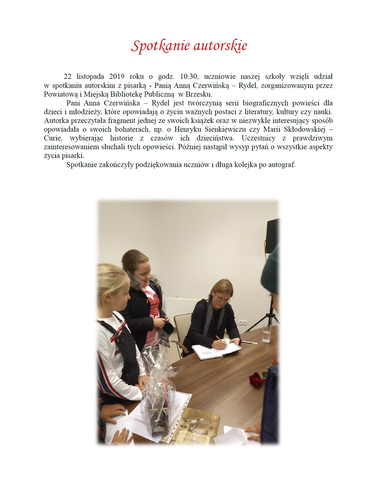 spotkanie autorskie