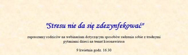 stresu nie da się zdezynfekować