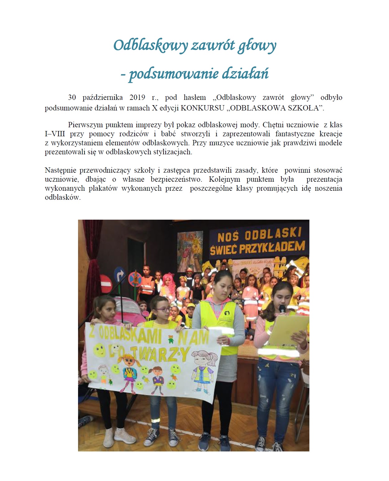 odblaskowy zawrót głowy podsumowanie działań