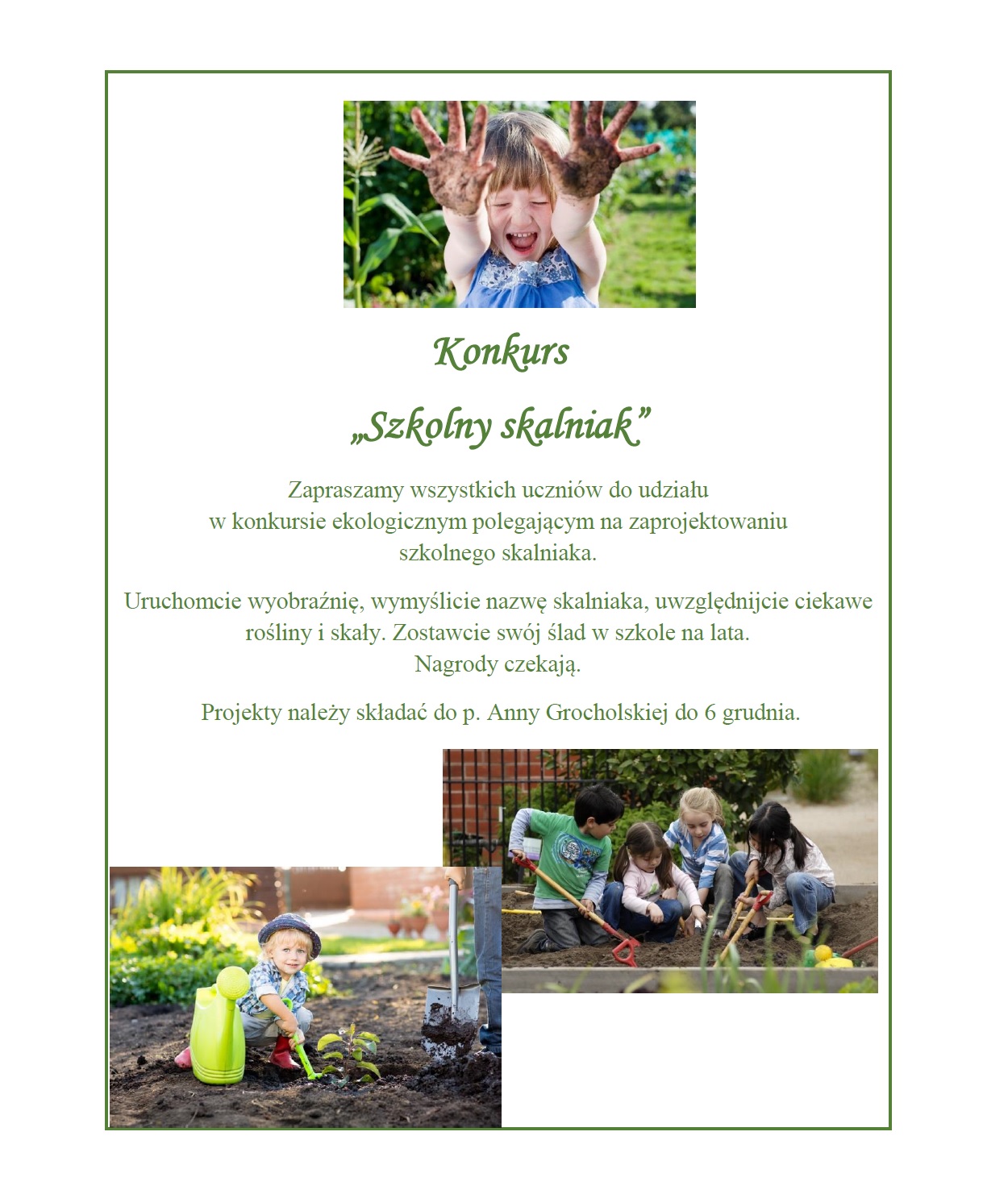 konkurs szkolny skalniak