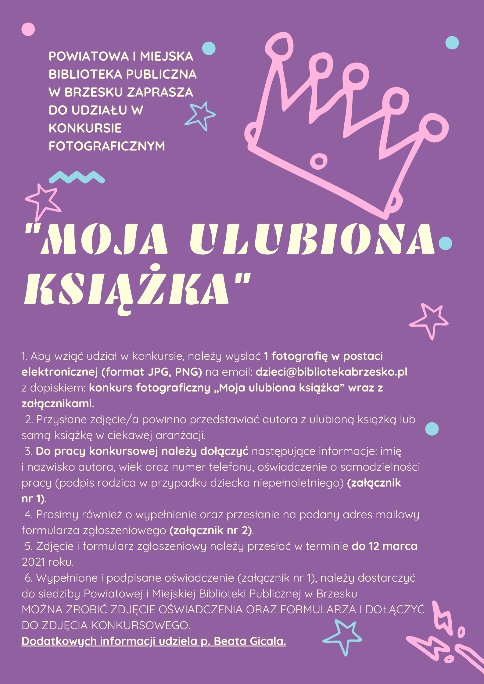 moja ulubiona książka – konkurs fotograficzny