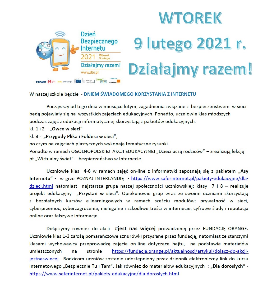 dzień świadomego korzystania z internetu