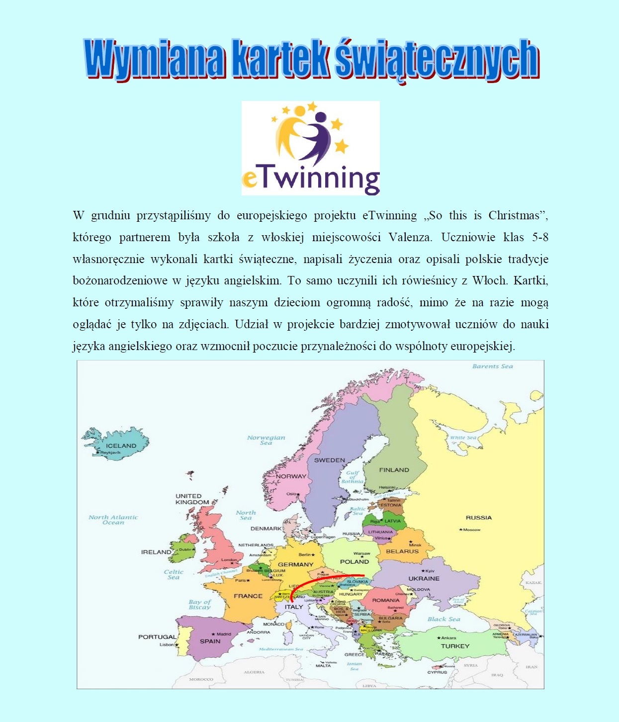 wymiana kartek świątecznych