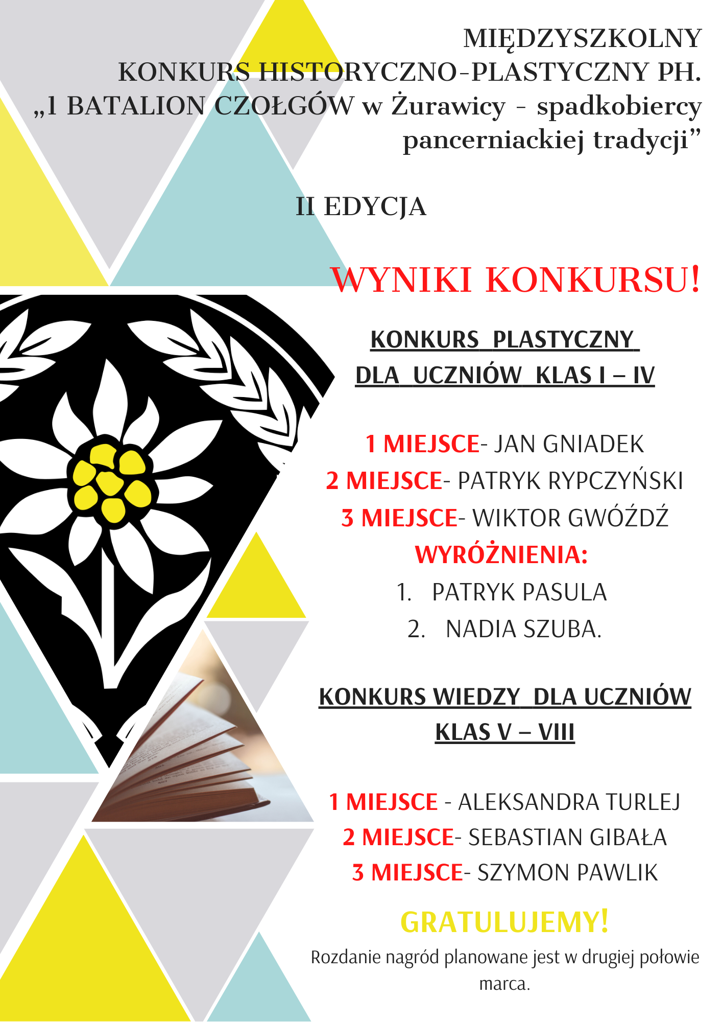 międzyszkolny konkurs historyczno-plastyczny