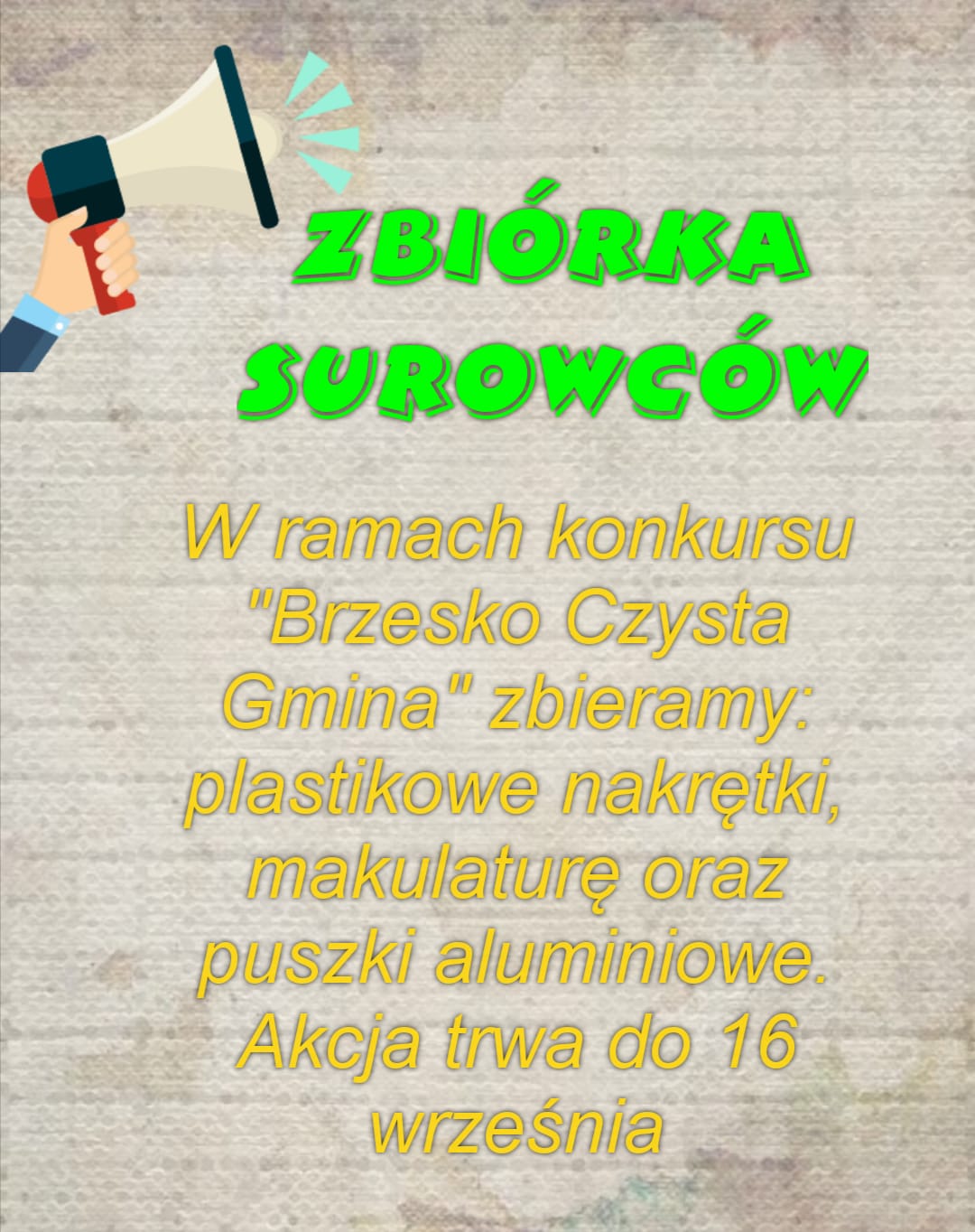 zbiórka surowców