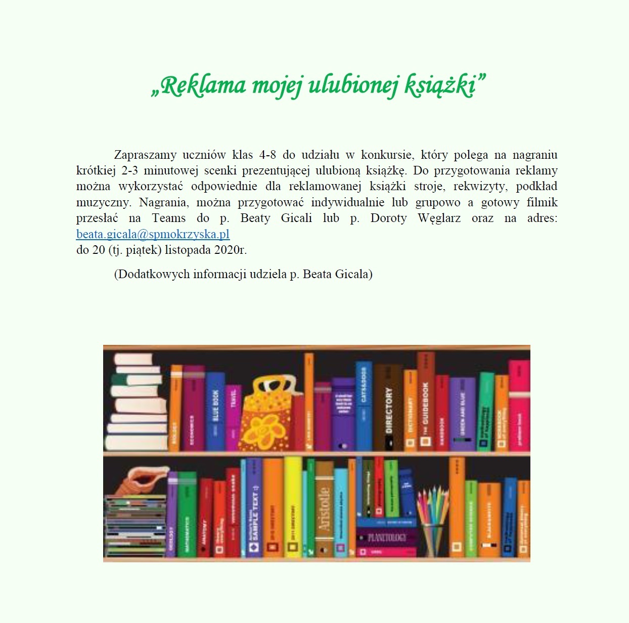 reklama mojej ulubionej książki