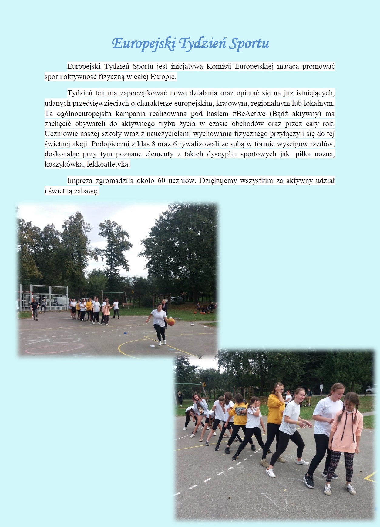 europejski tydzień sportu