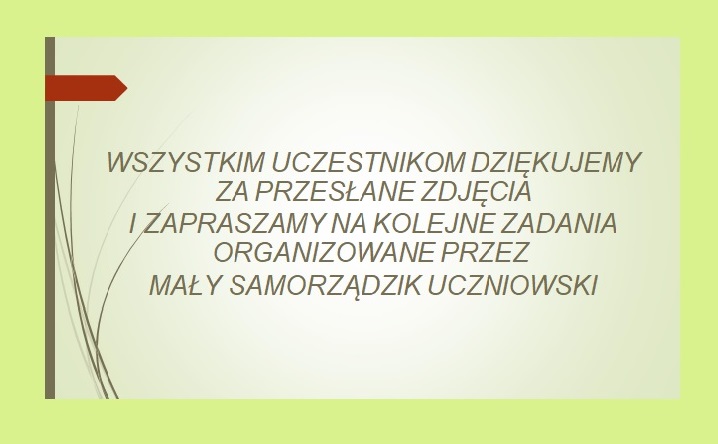 wiosna wokół nas - podziękowanie